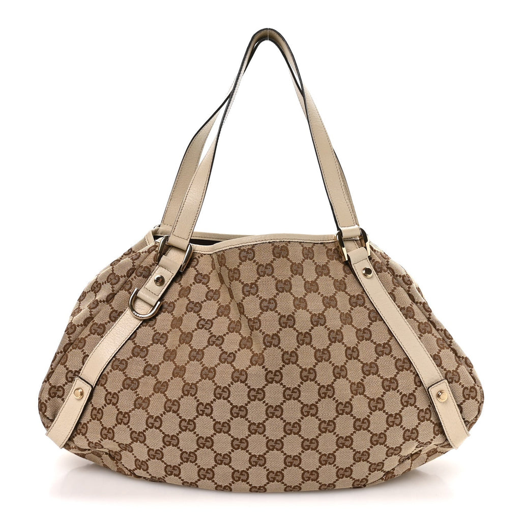 Monogram Medium Abbey Shoulder Bag Off White