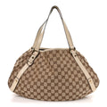 Monogram Medium Abbey Shoulder Bag Off White