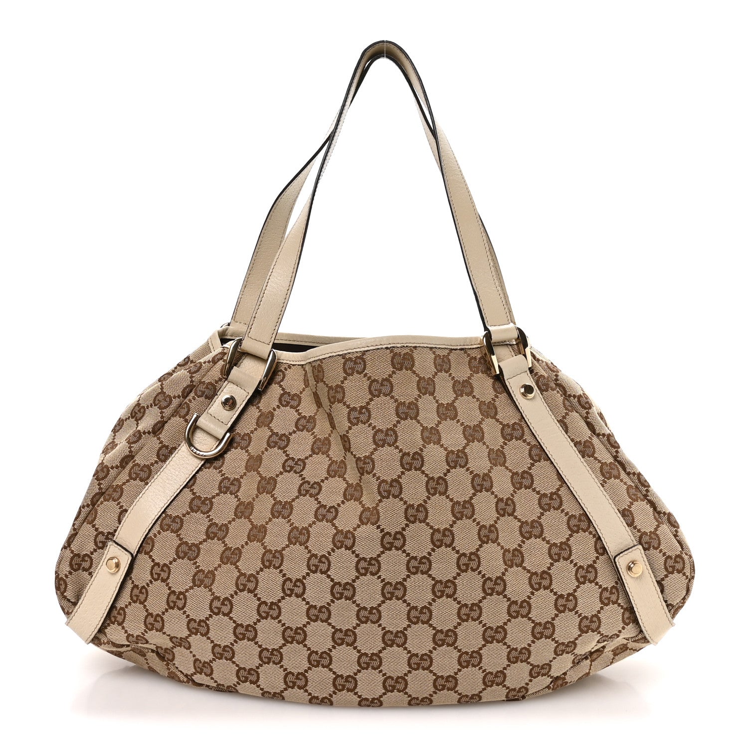 Monogram Medium Abbey Shoulder Bag Off White