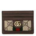 GG Supreme Monogram Ophidia  Holder Brown