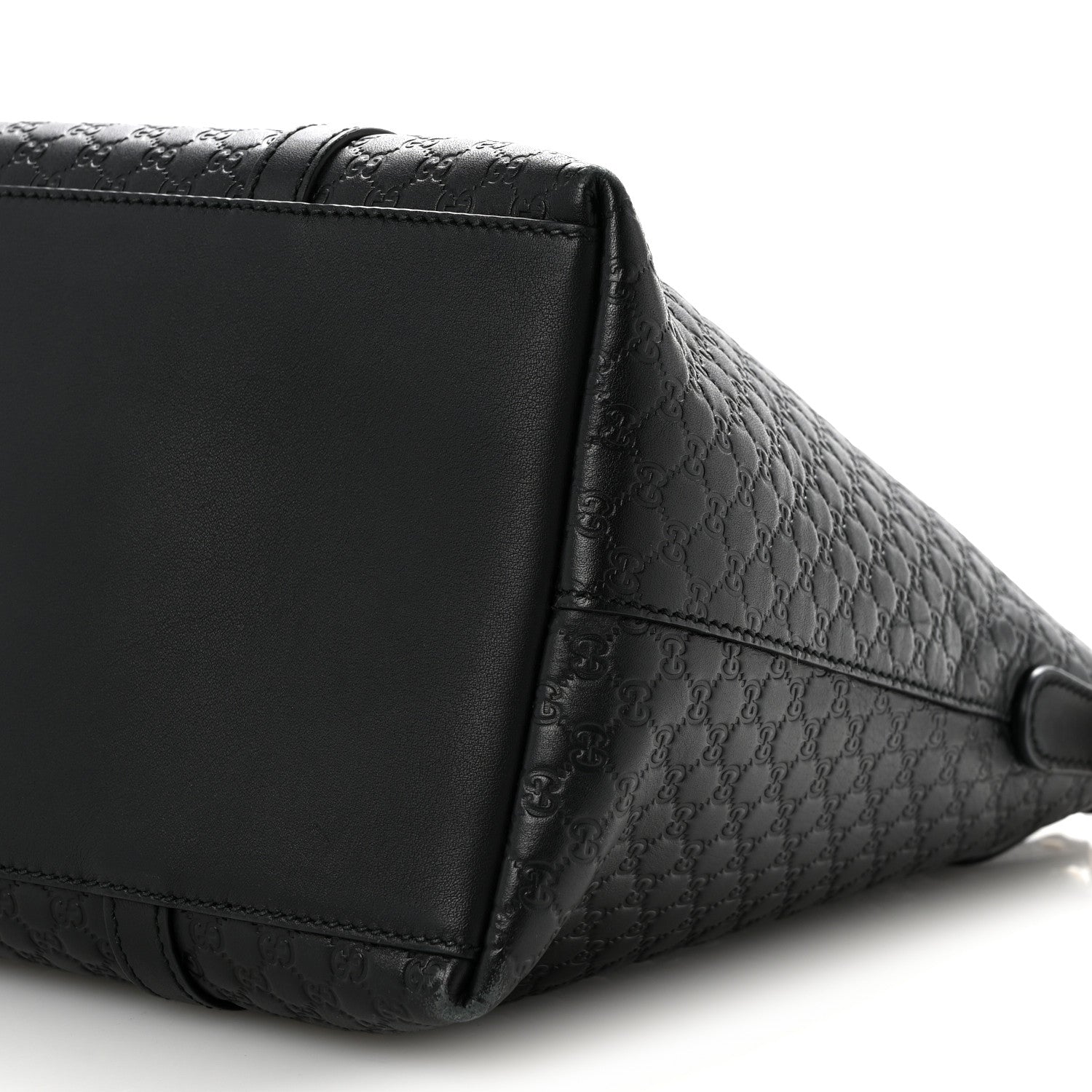 Soft Microguccissima Dome Satchel Black