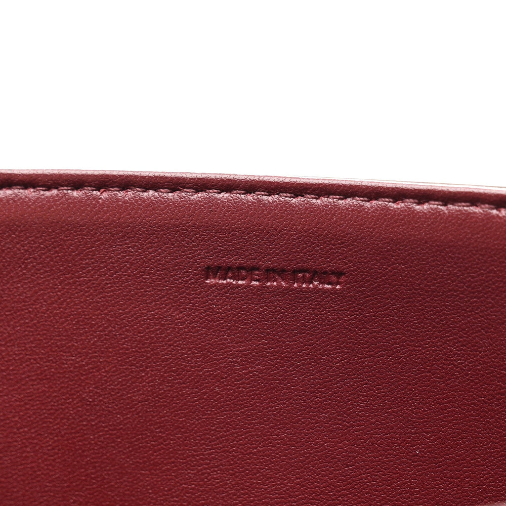 Shiny Calfskin Medium Triomphe Light Burgundy