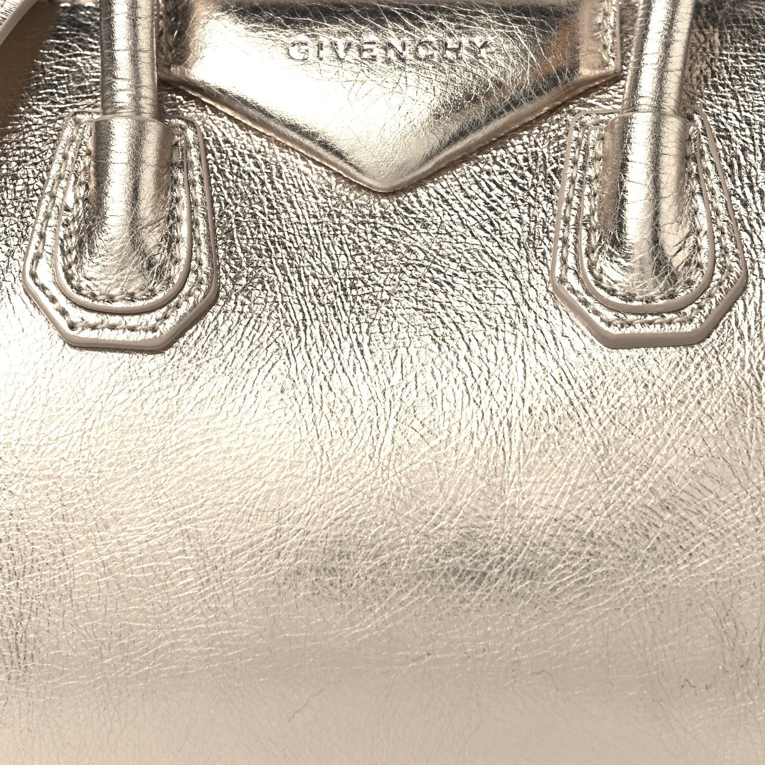 Laminated Lambskin Mini Antigona Gold