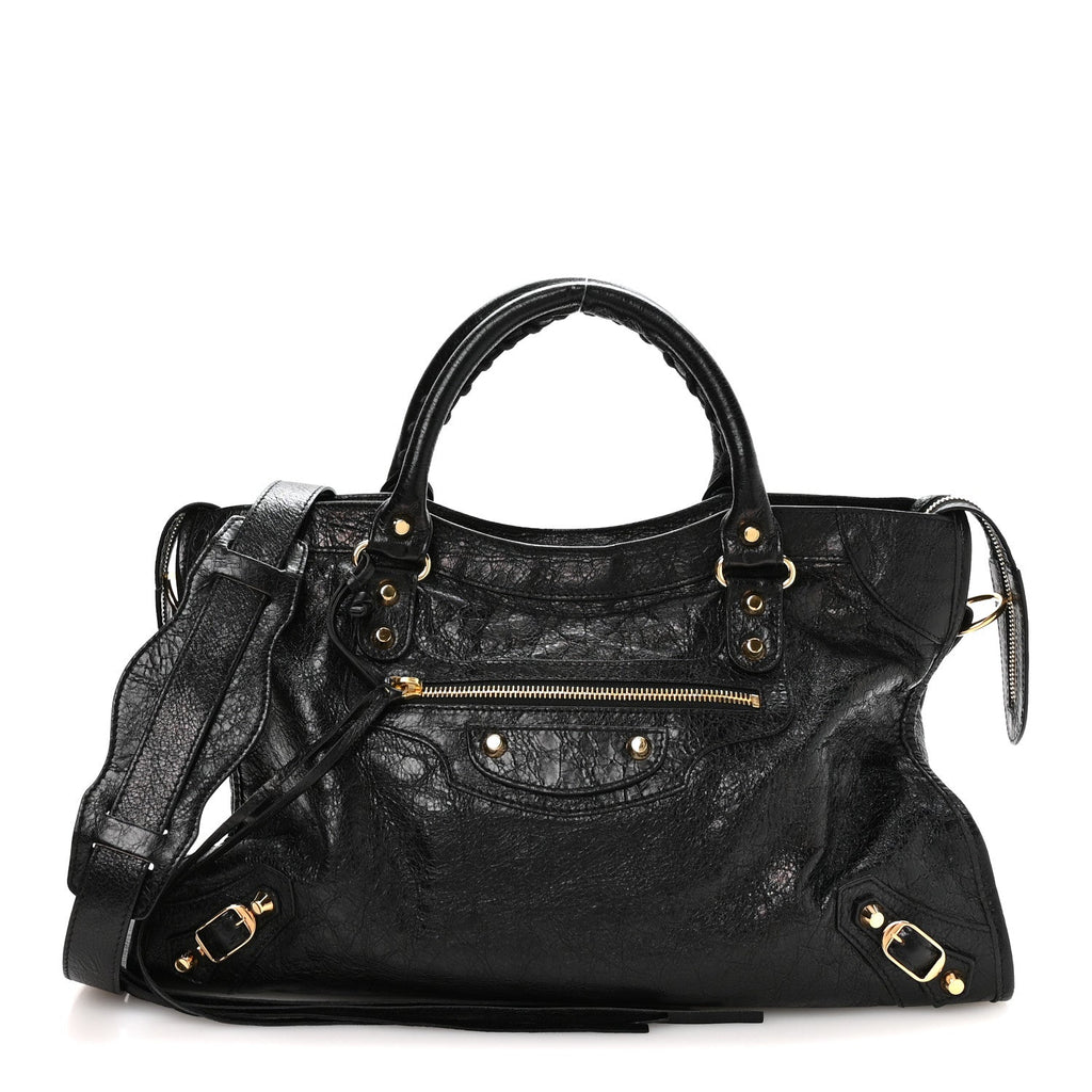 Agneau Classic Gold Hardware City Black