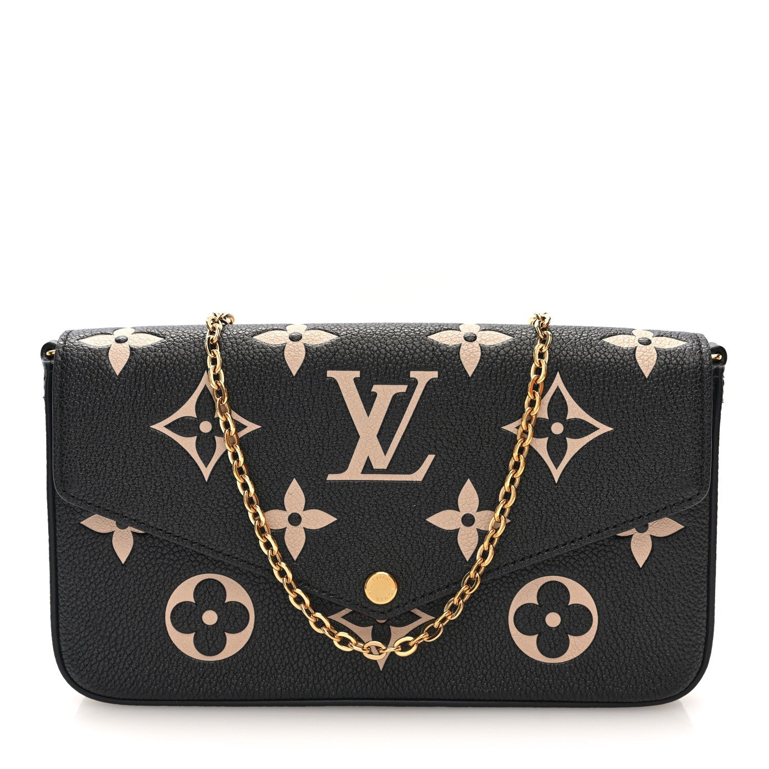 Empreinte Monogram Giant Felicie Pochette Black Beige