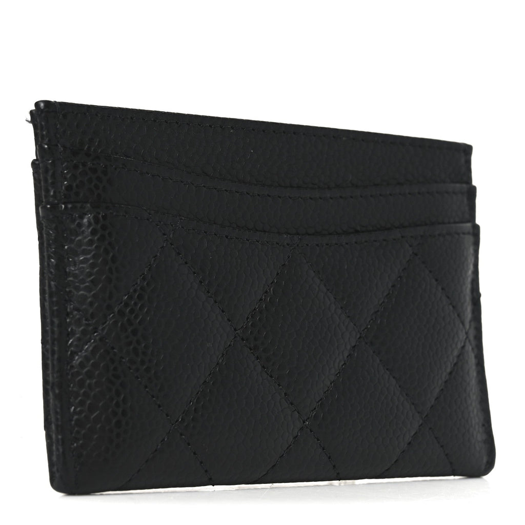 Caviar Quilted  Holder Black