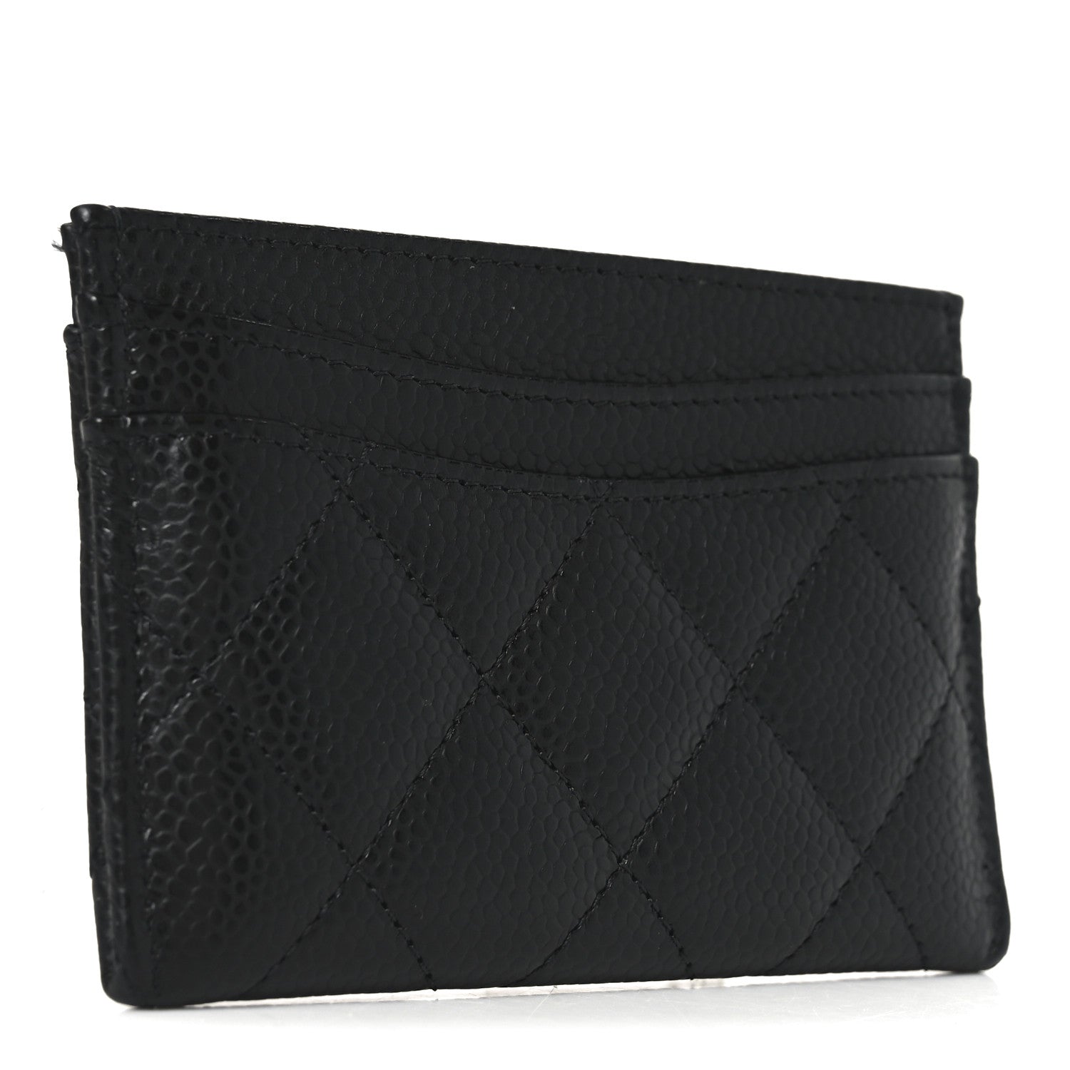 Caviar Quilted  Holder Black