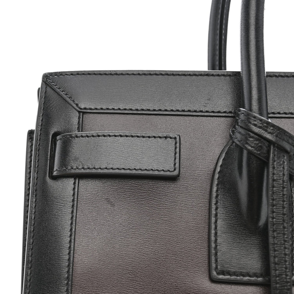 Calfskin Bi-Color Small Sac De Jour Burgundy Black