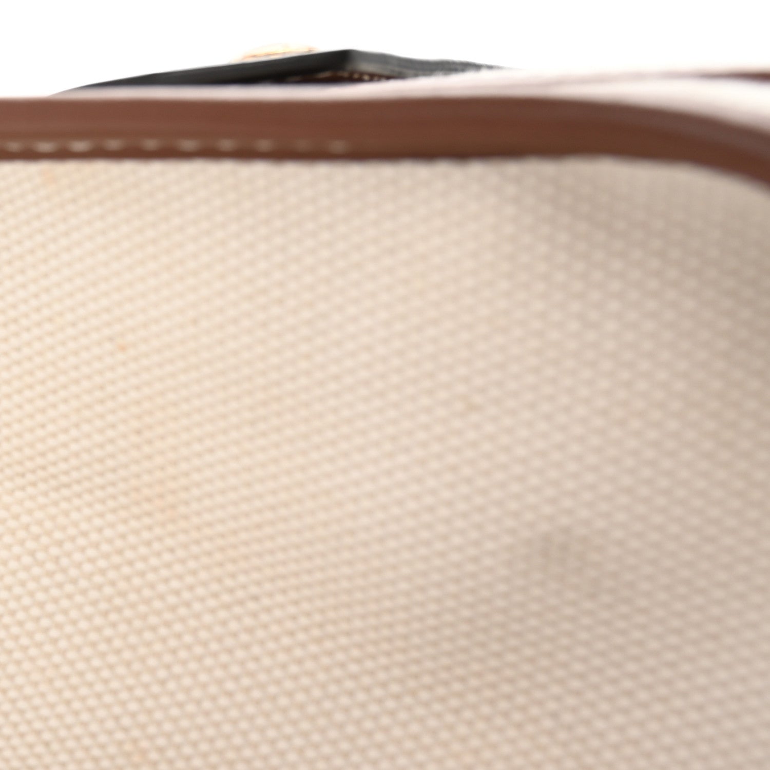 Canvas Smooth Calfskin Mini Two Tone Freya Tote Brown
