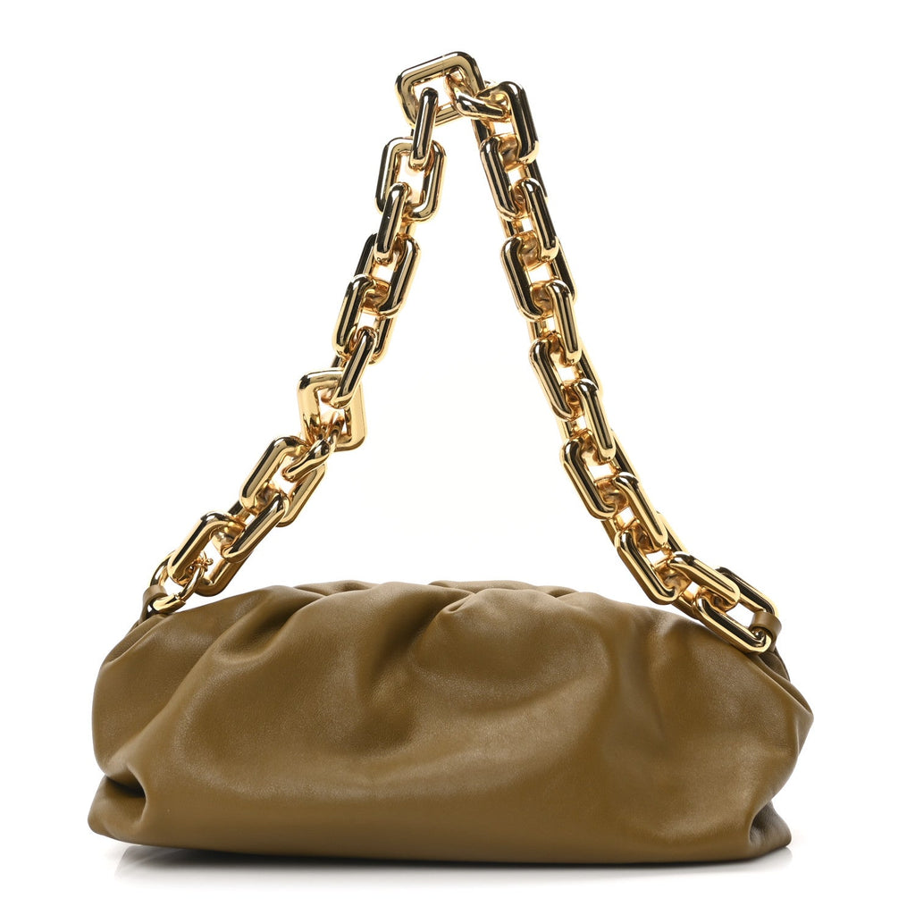 Calfskin The Pouch Chain Cammello