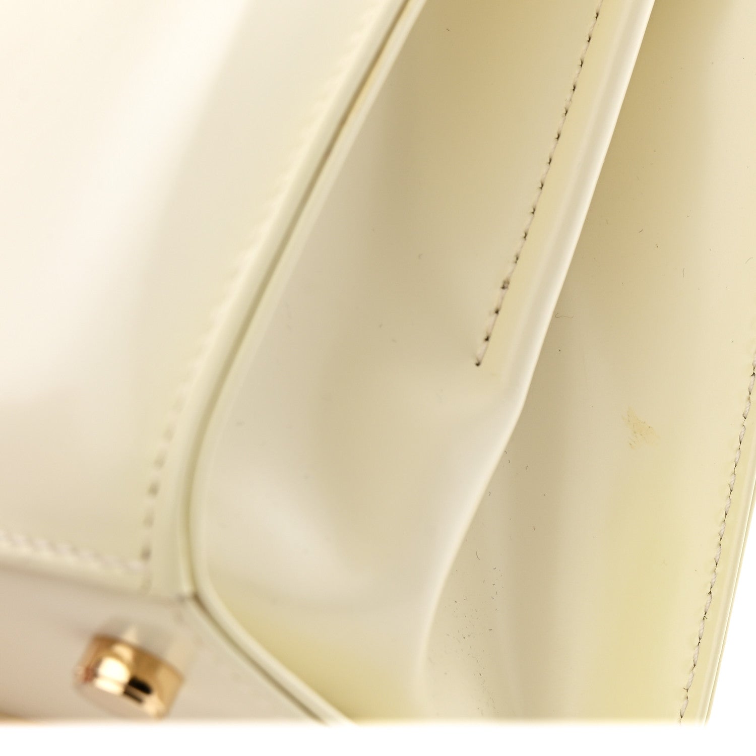 Brushed Off Calfskin Small Iconic Top Handle Bag Magnolia