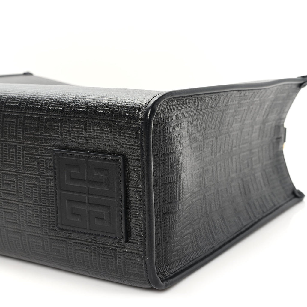 4G Coated Canvas Logo Medium G-Tote Black