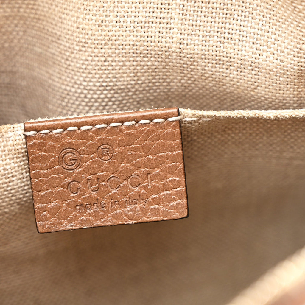 Monogram Mini Bree Messenger Bag Beige Tabacco