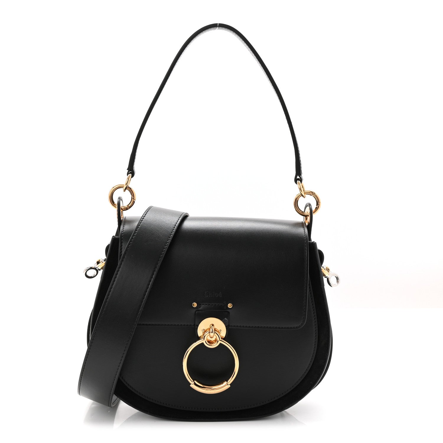 Calfskin Large Tess Bag Black
