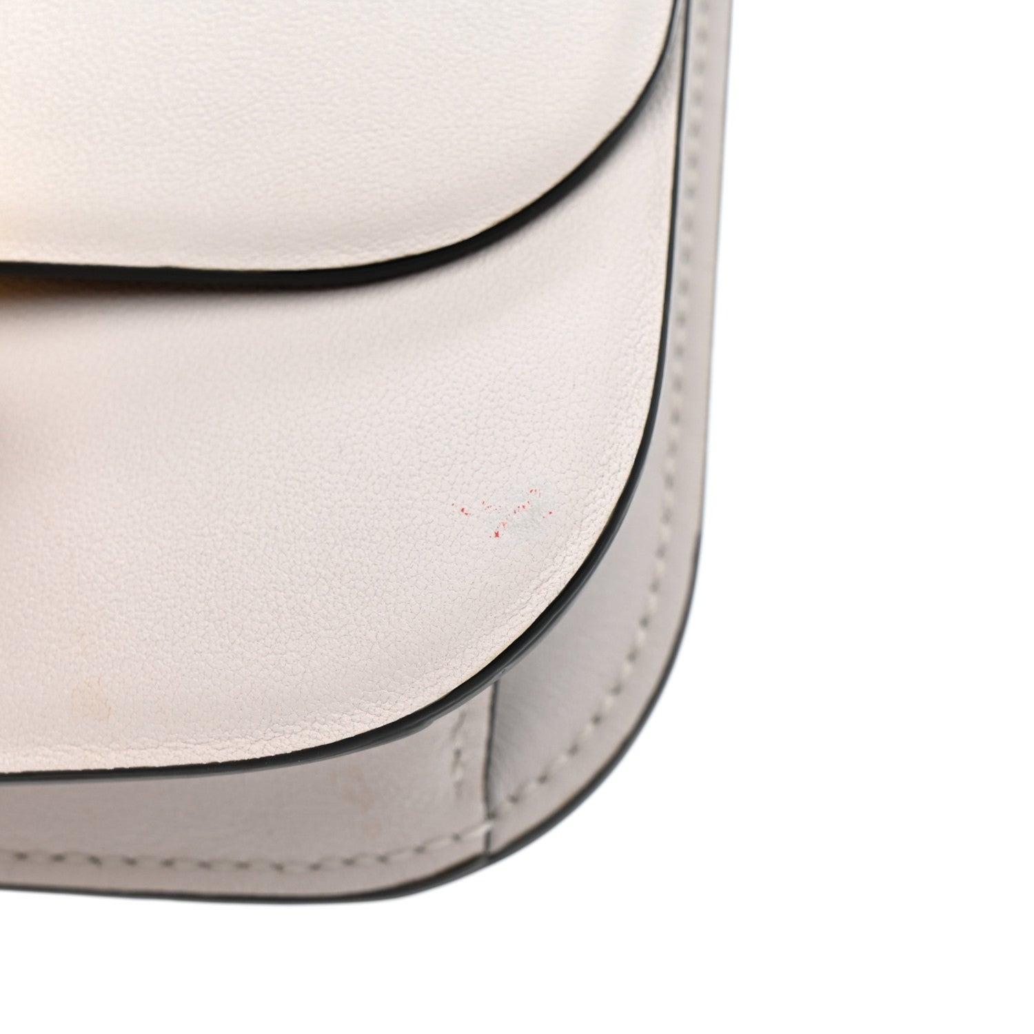 Smooth Calfskin Small VLock Shoulder Bag Bianco Ottico Rouge Pur