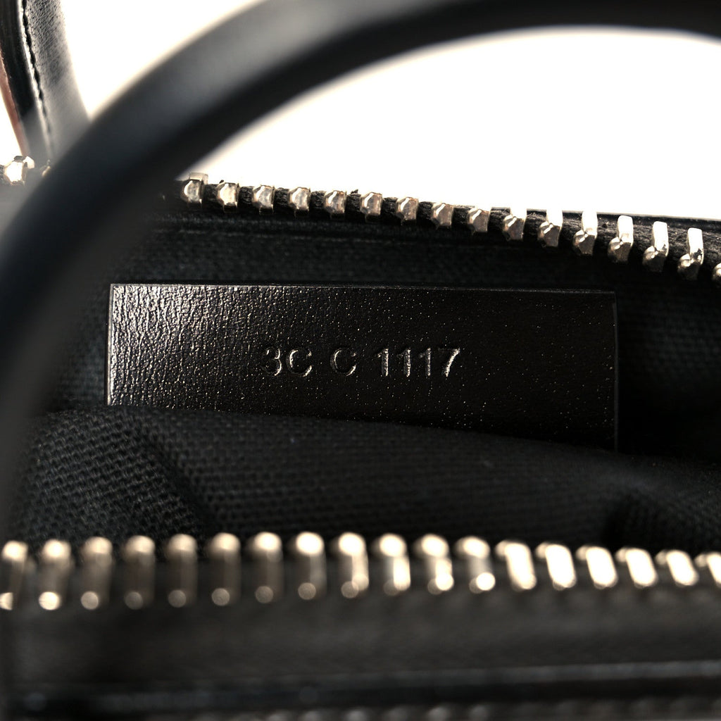 Shiny Lord Calfskin Mini Antigona Black
