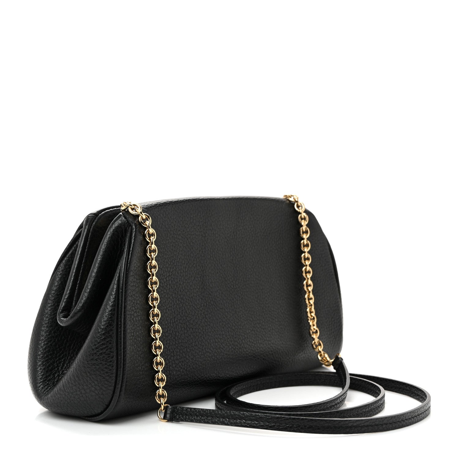 Calfskin Small Gancini Crossbody Black