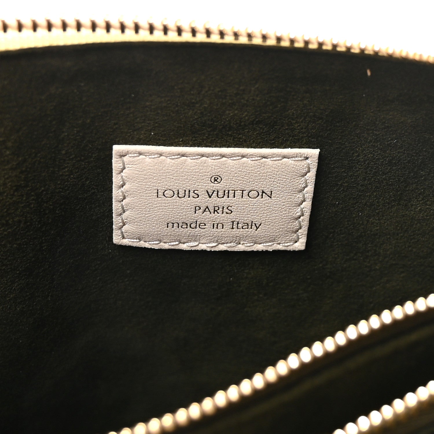 Lambskin Embossed Monogram Coussin PM White