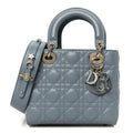 Lambskin Cannage Small My ABCDior Lady Dior Cloud Blue