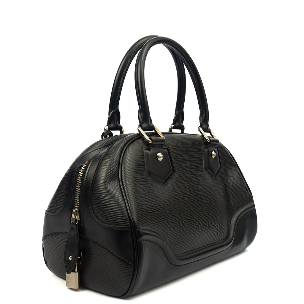 Louis Vuitton Tote Montaigne MM in Black, Epi Leather
