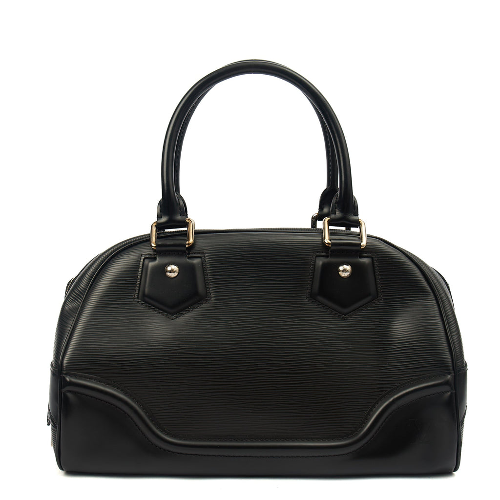 Louis Vuitton Tote Montaigne MM in Black, Epi Leather