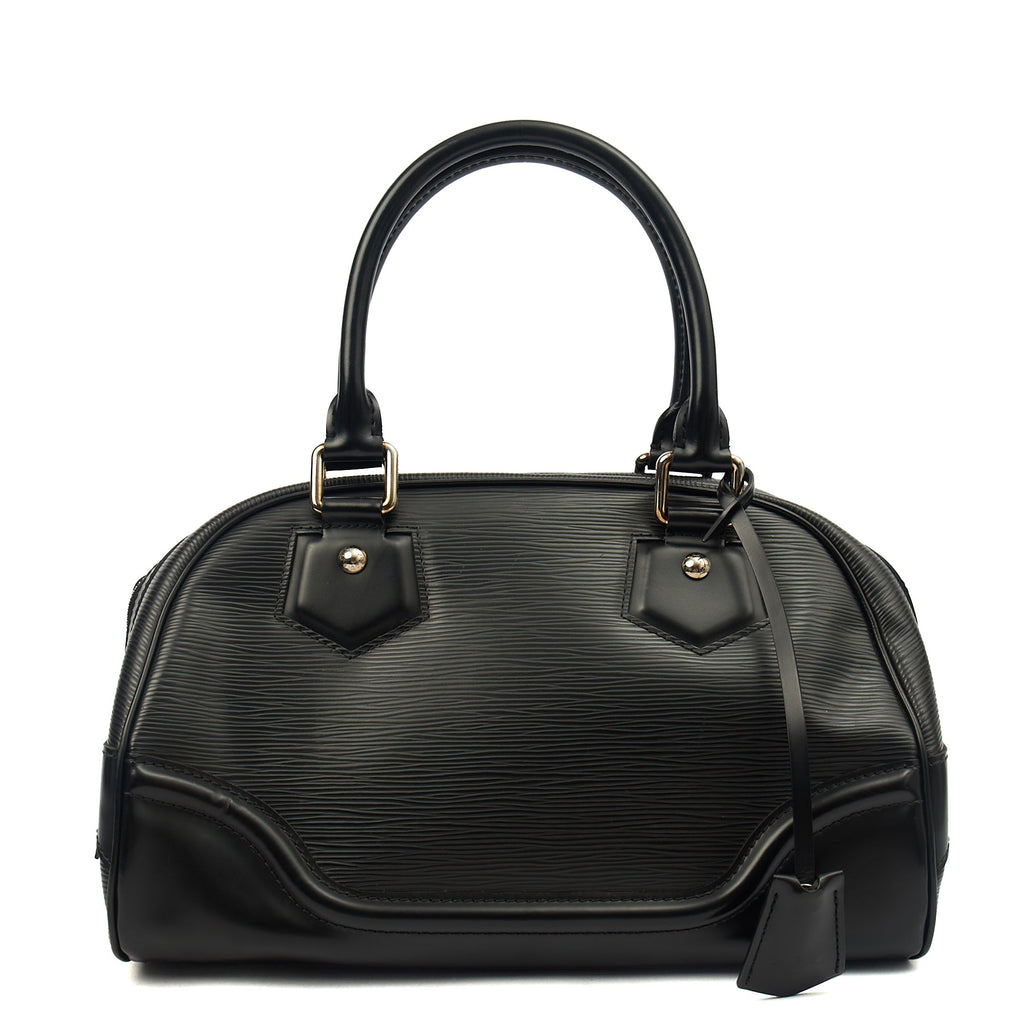 Louis Vuitton Tote Montaigne MM in Black, Epi Leather