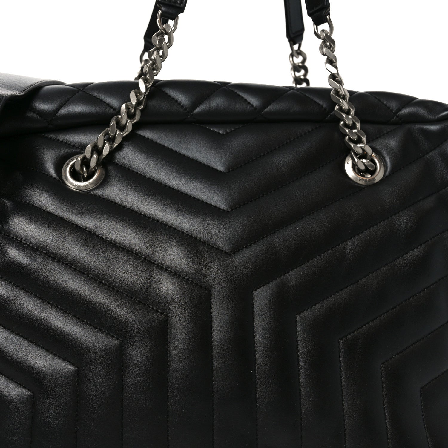 Lambskin Mixed Matelasse Joan Bowling Bag Black