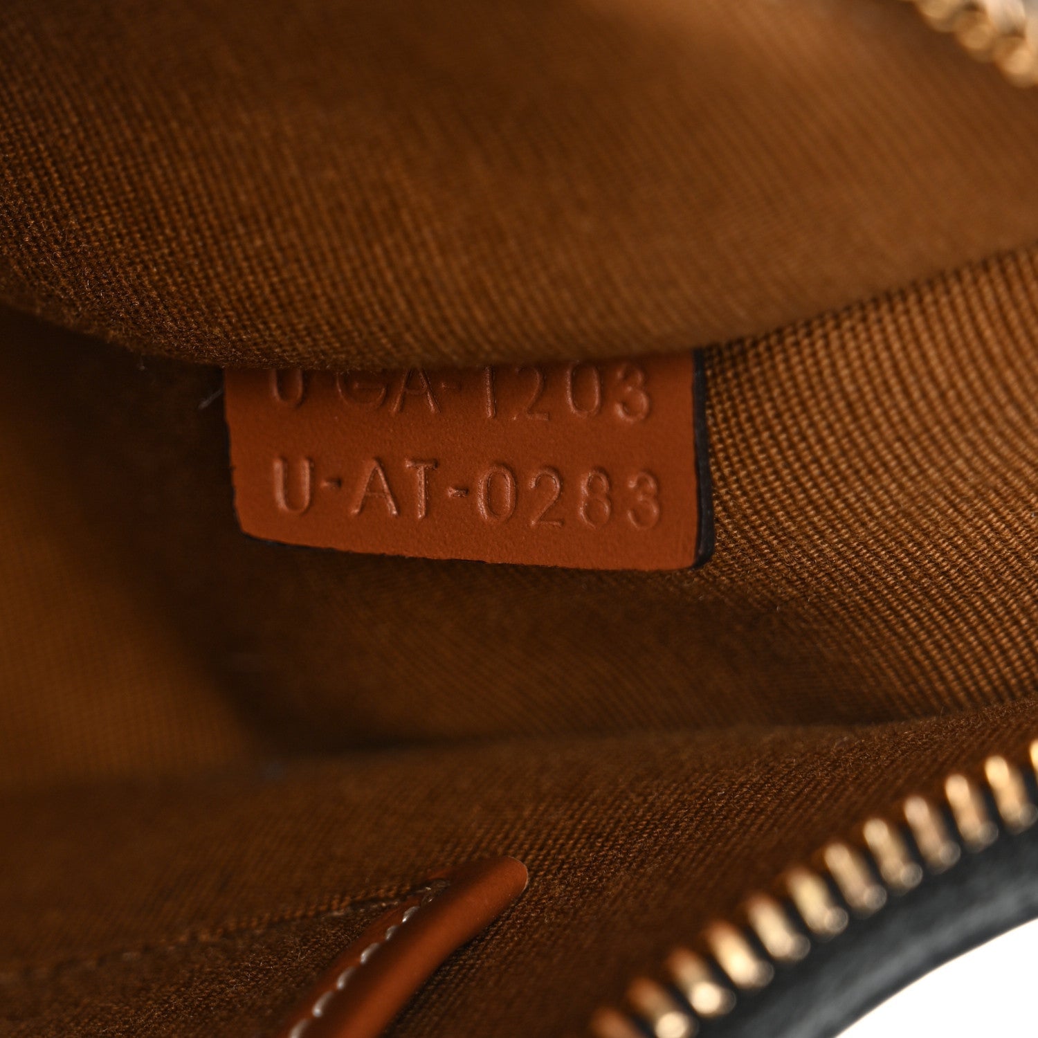 Triomphe Canvas Calfskin Ava Shoulder Bag Tan