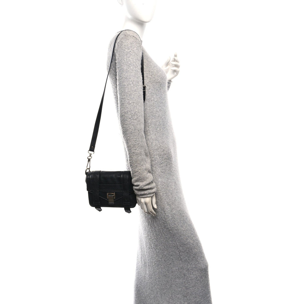 Lambskin PS1 Mini Crossbody Bag Black