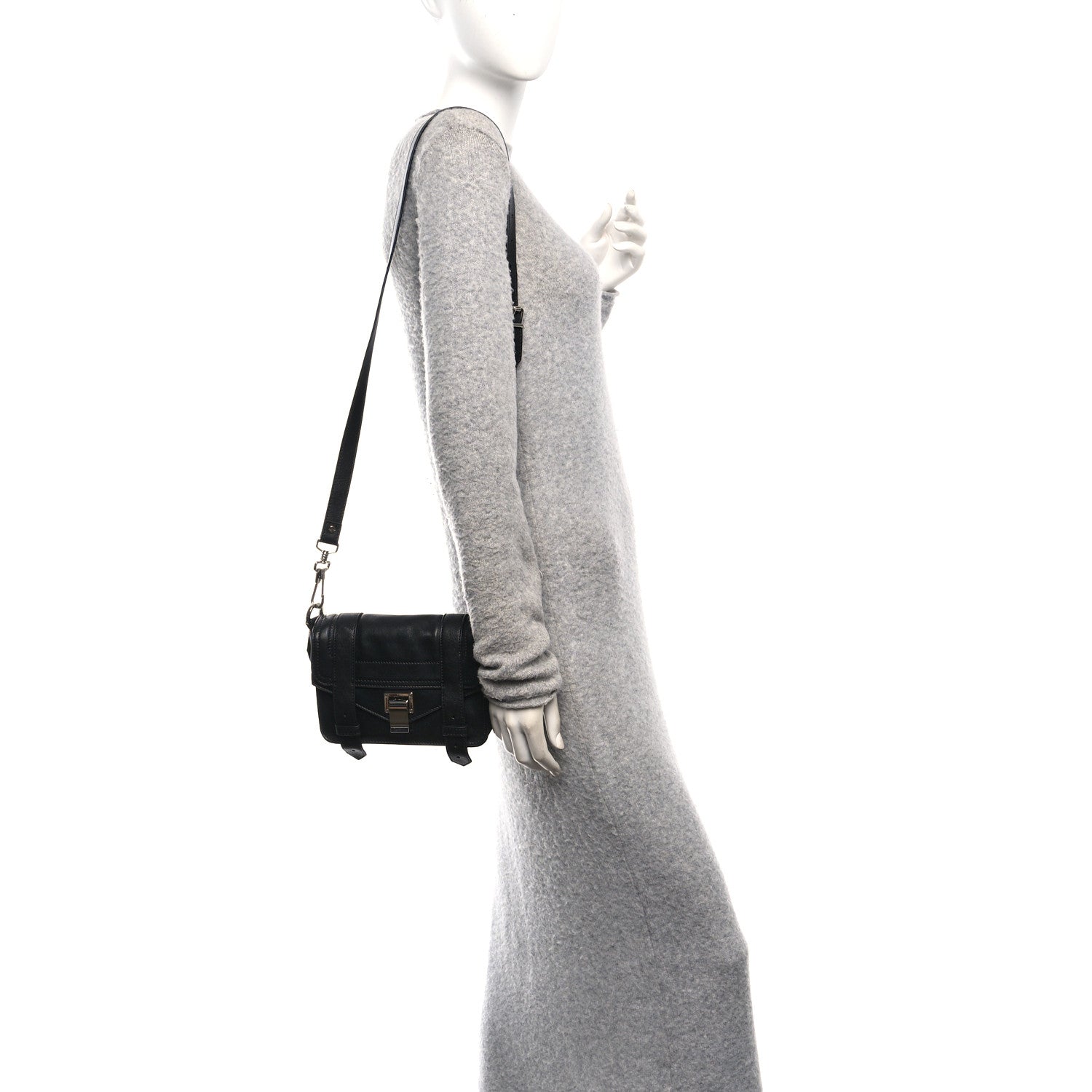 Lambskin PS1 Mini Crossbody Bag Black