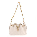 Caviar Quilted Mini Chanel 25 Handbag White