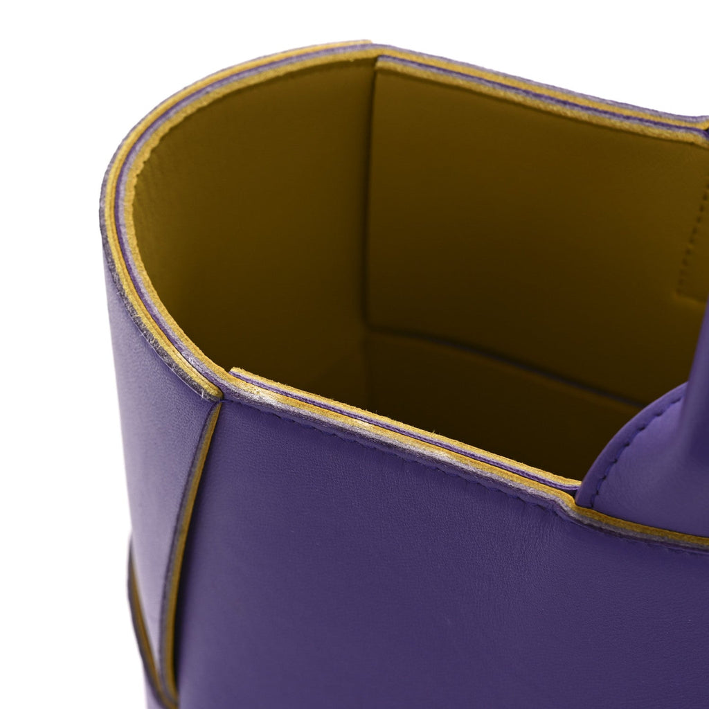 Nappa Maxi Intrecciato Small Arco Tote Purple