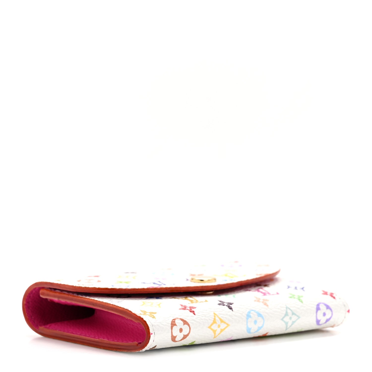 LV X TM Monogram Multicolor Rosalie Coin Purse White Kawaii Pink