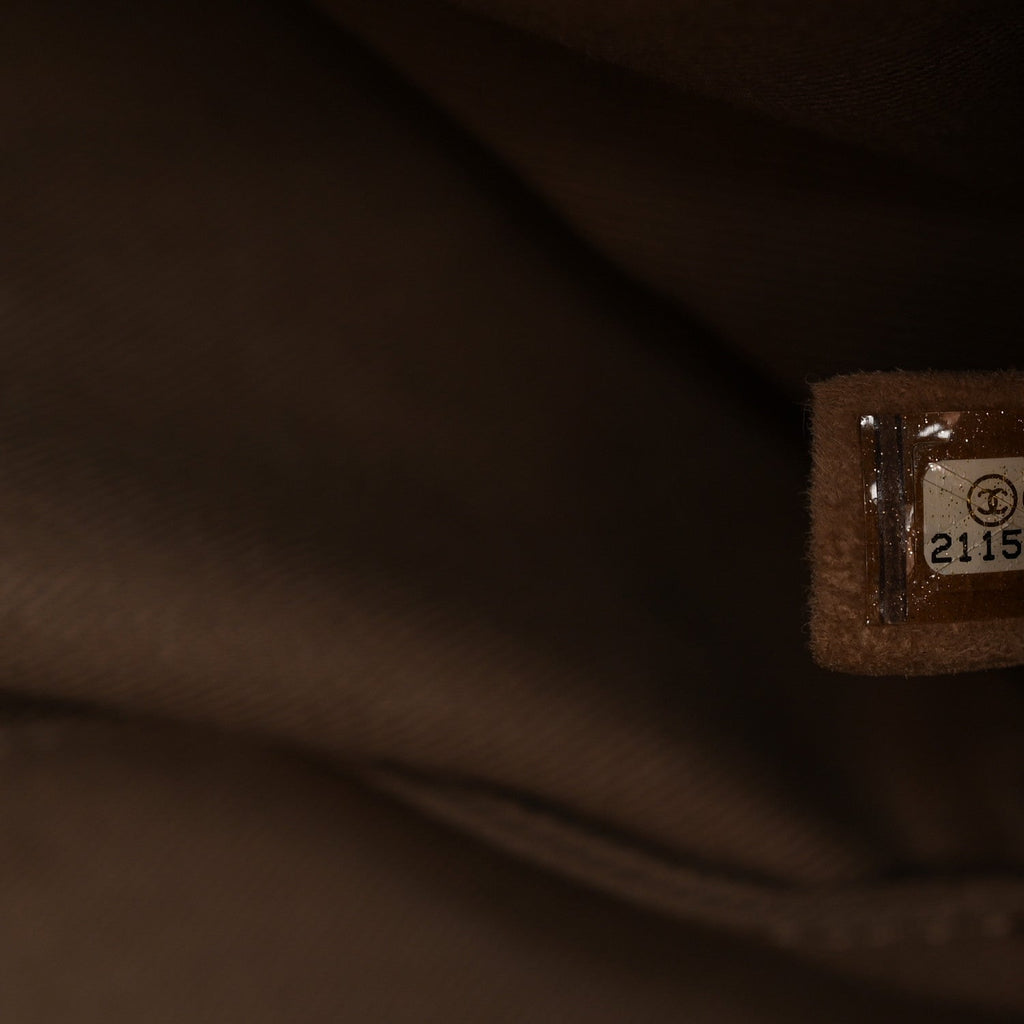 Calfskin Stitched CC Pocket Tote Beige