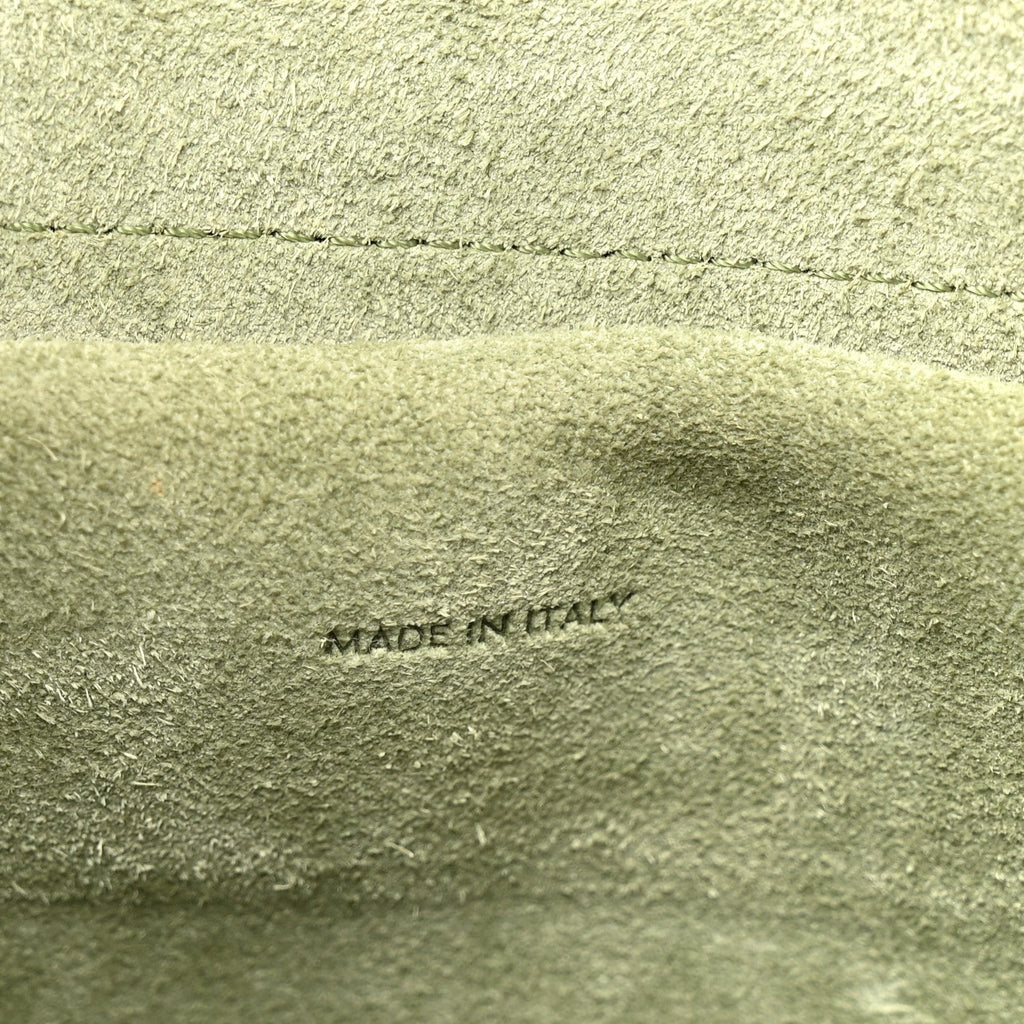 Grained Calfskin Micro Belt Bag Army Green
