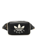 X ADIDAS Textured Dollar Calfskin Belt Bag Black