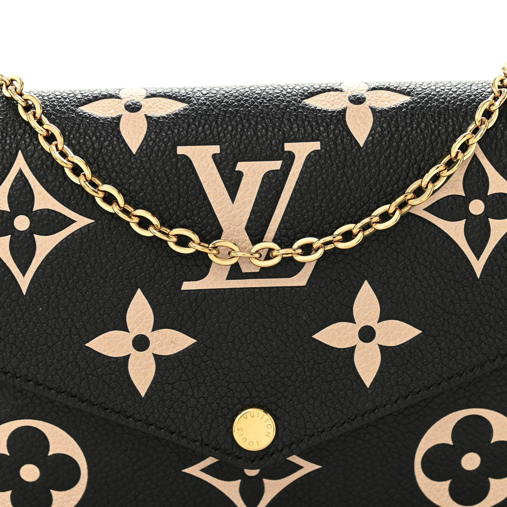 Empreinte Monogram Giant Felicie Pochette Black Beige