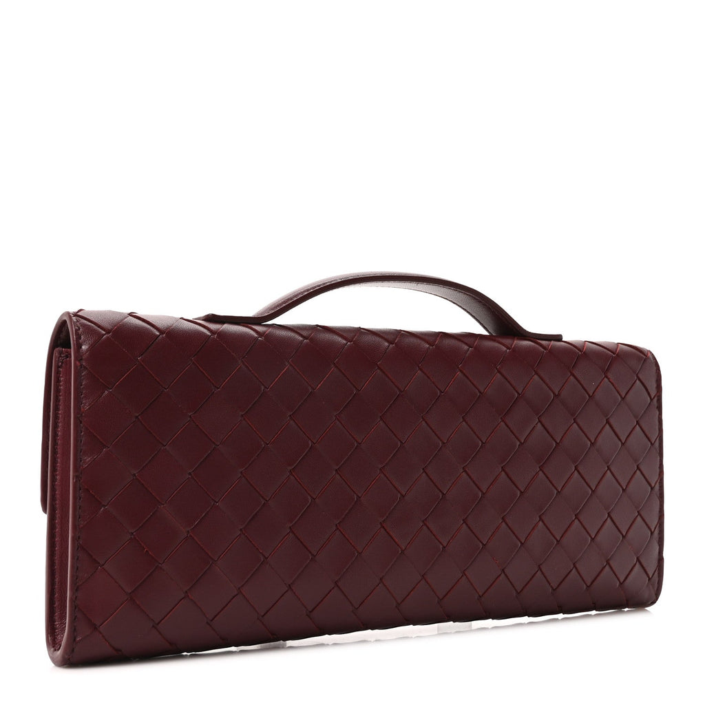 Nappa Intrecciato Long Andiamo Top Handle Clutch Barolo