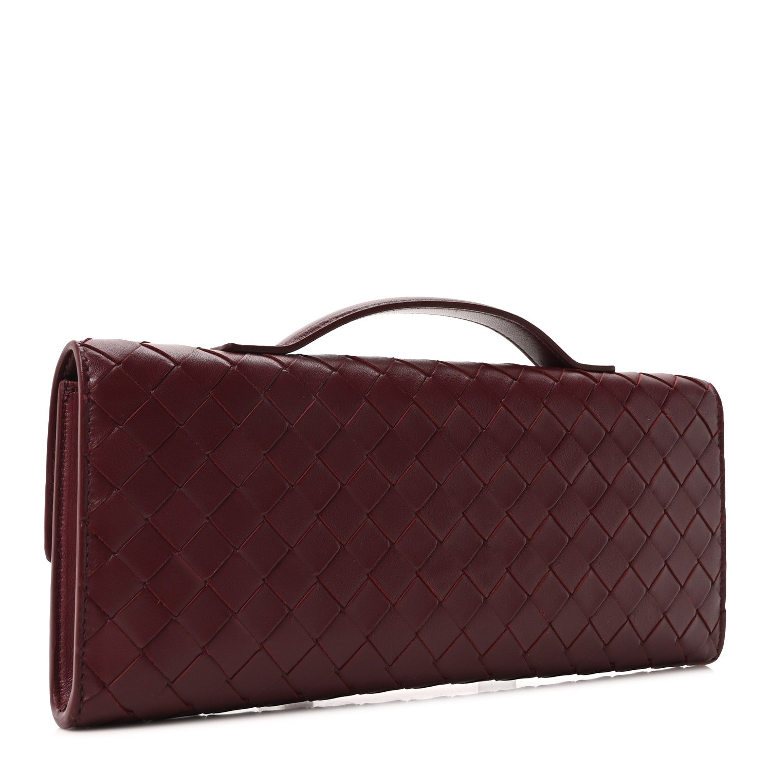 Nappa Intrecciato Long Andiamo Top Handle Clutch Barolo