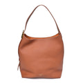 Grained Calfskin Low Key Hobo MM Cognac