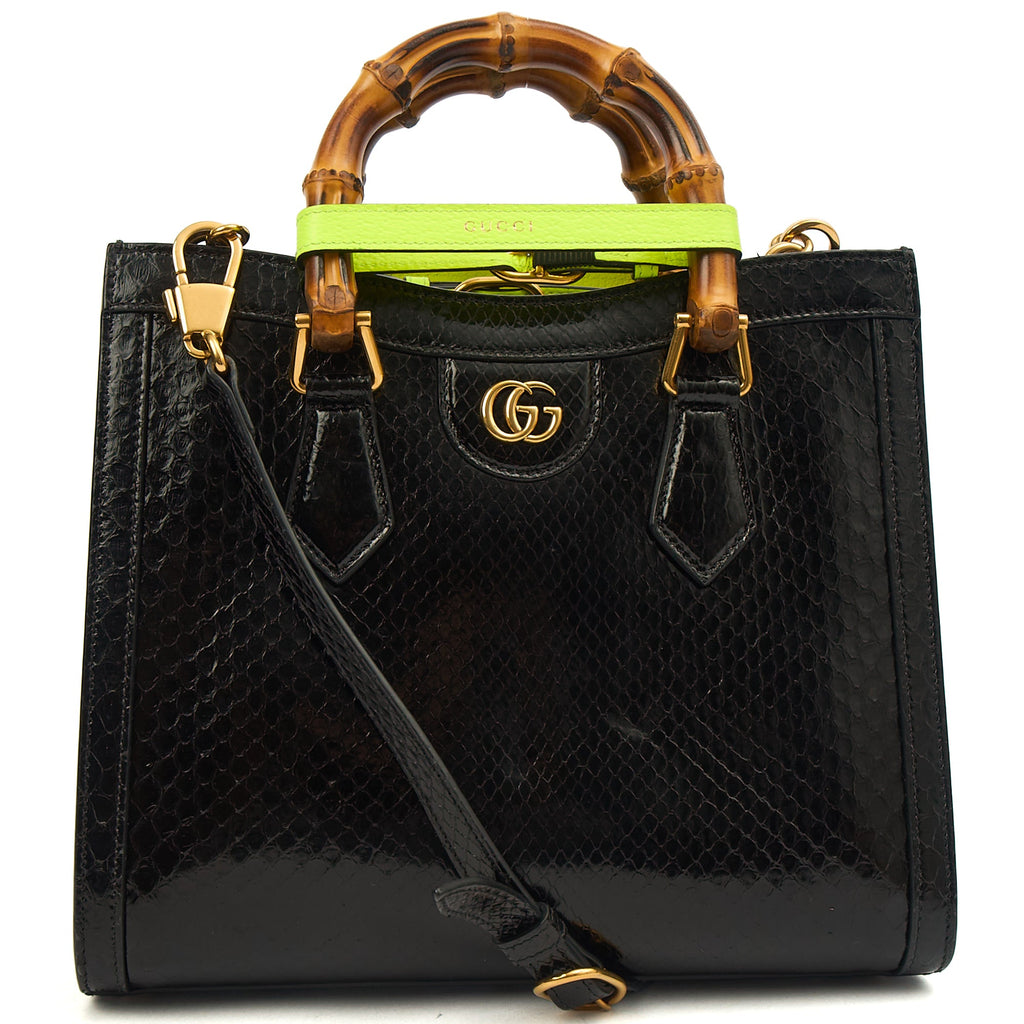 Gucci Tote Diana - Mini in Black, Python Leather