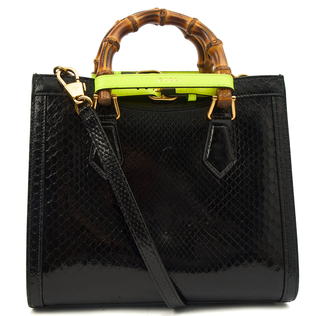 Gucci Tote Diana - Mini in Black, Python Leather