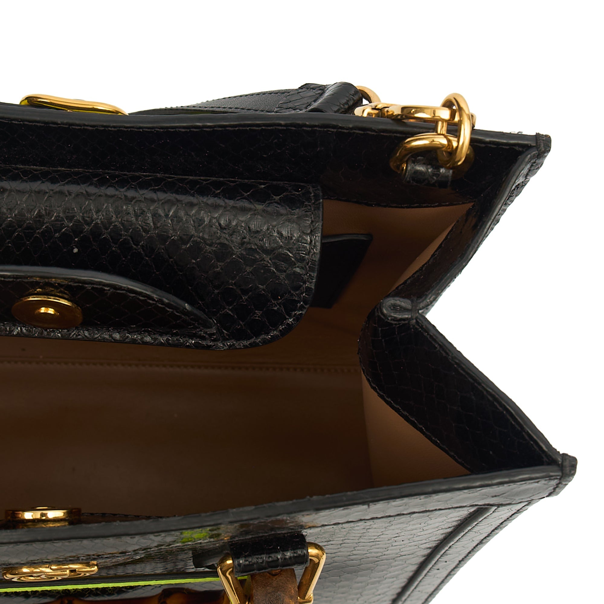 Gucci Tote Diana - Mini in Black, Python Leather