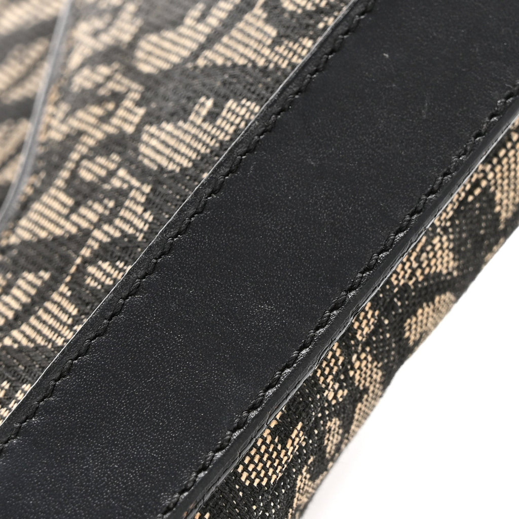 Monogram Saddle Bag Black