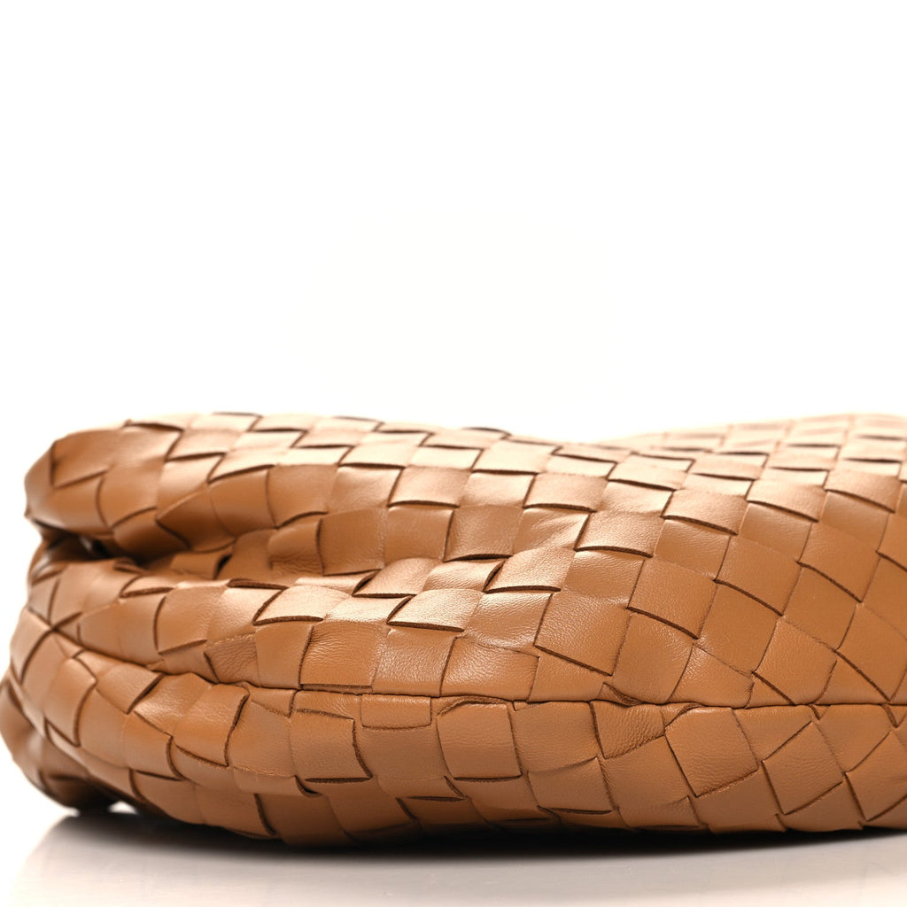 Nappa Intrecciato Teen Jodie Hobo Caramel