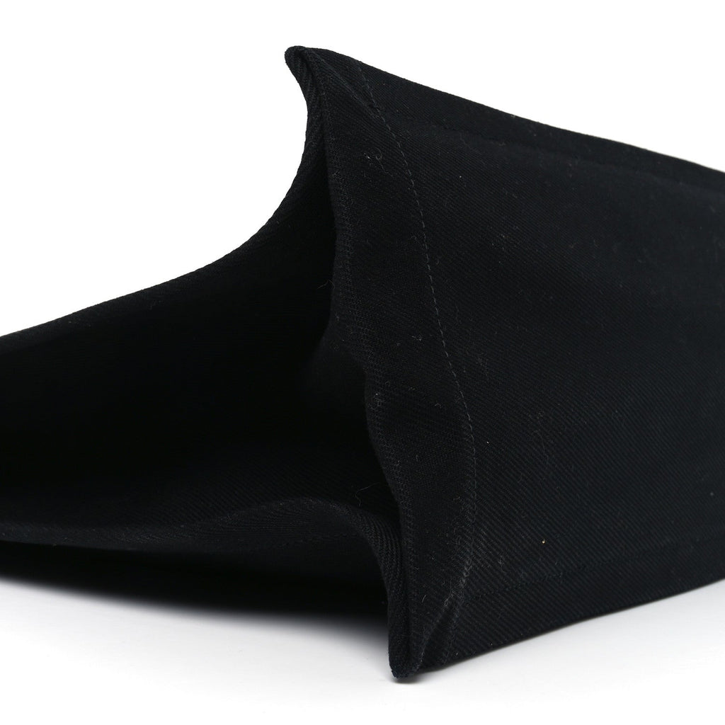 Linen Calfskin Rive Gauche Tote Black