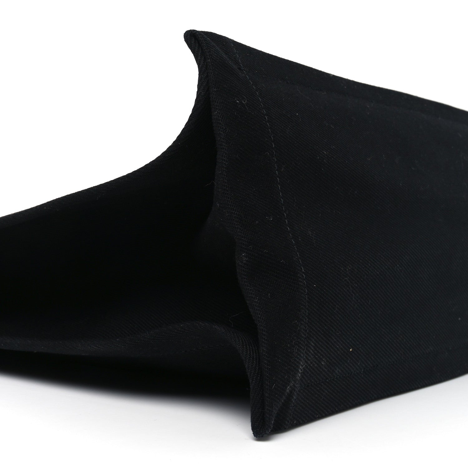 Linen Calfskin Rive Gauche Tote Black