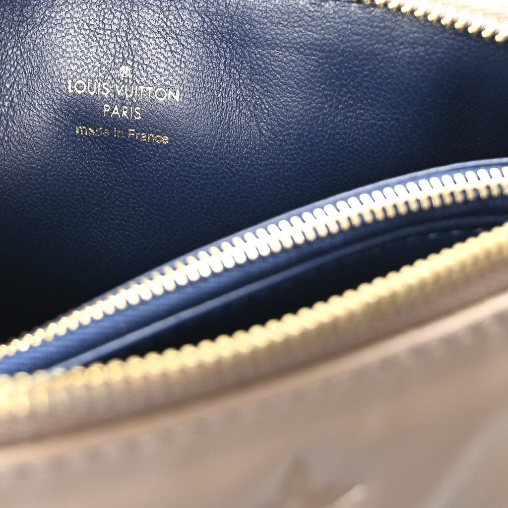 Lambskin Embossed Monogram Coussin PM Taupe