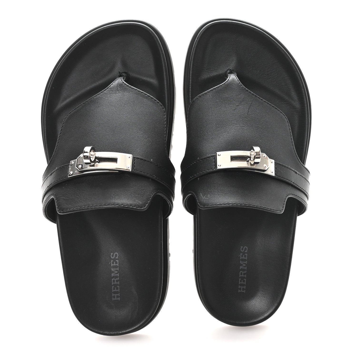 Calfskin Womens Empire Sandals 36 Black