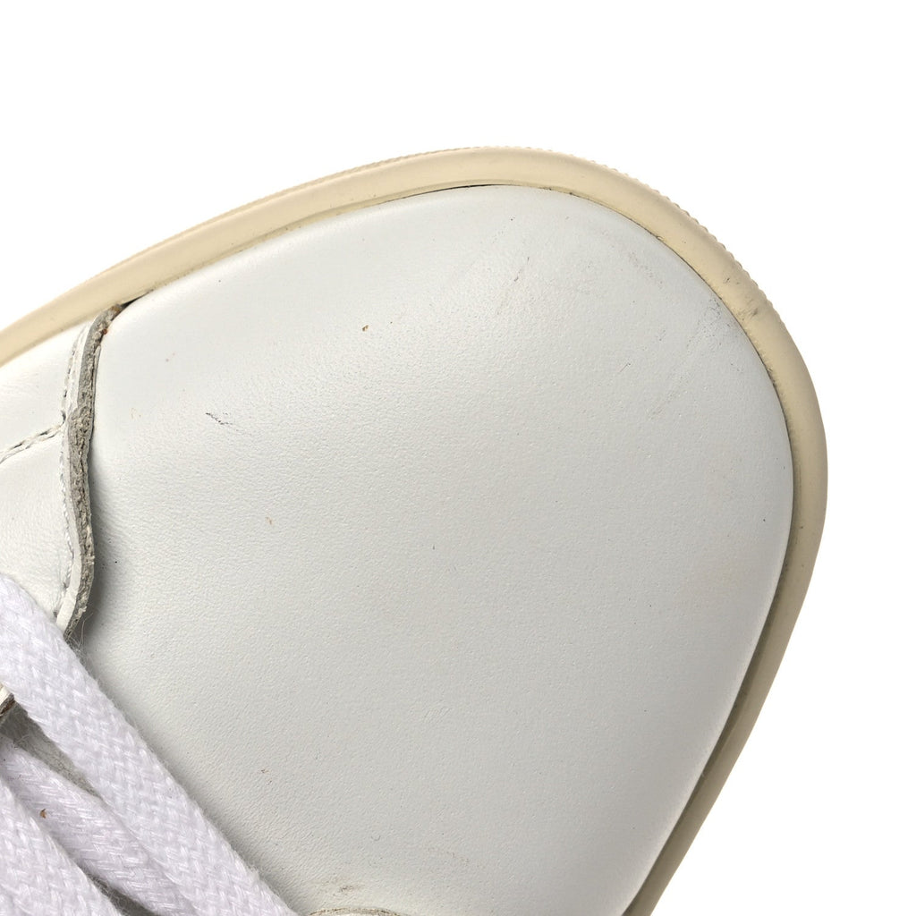 Calfskin Studded SL/08 Low Top Sneakers 37.5 White